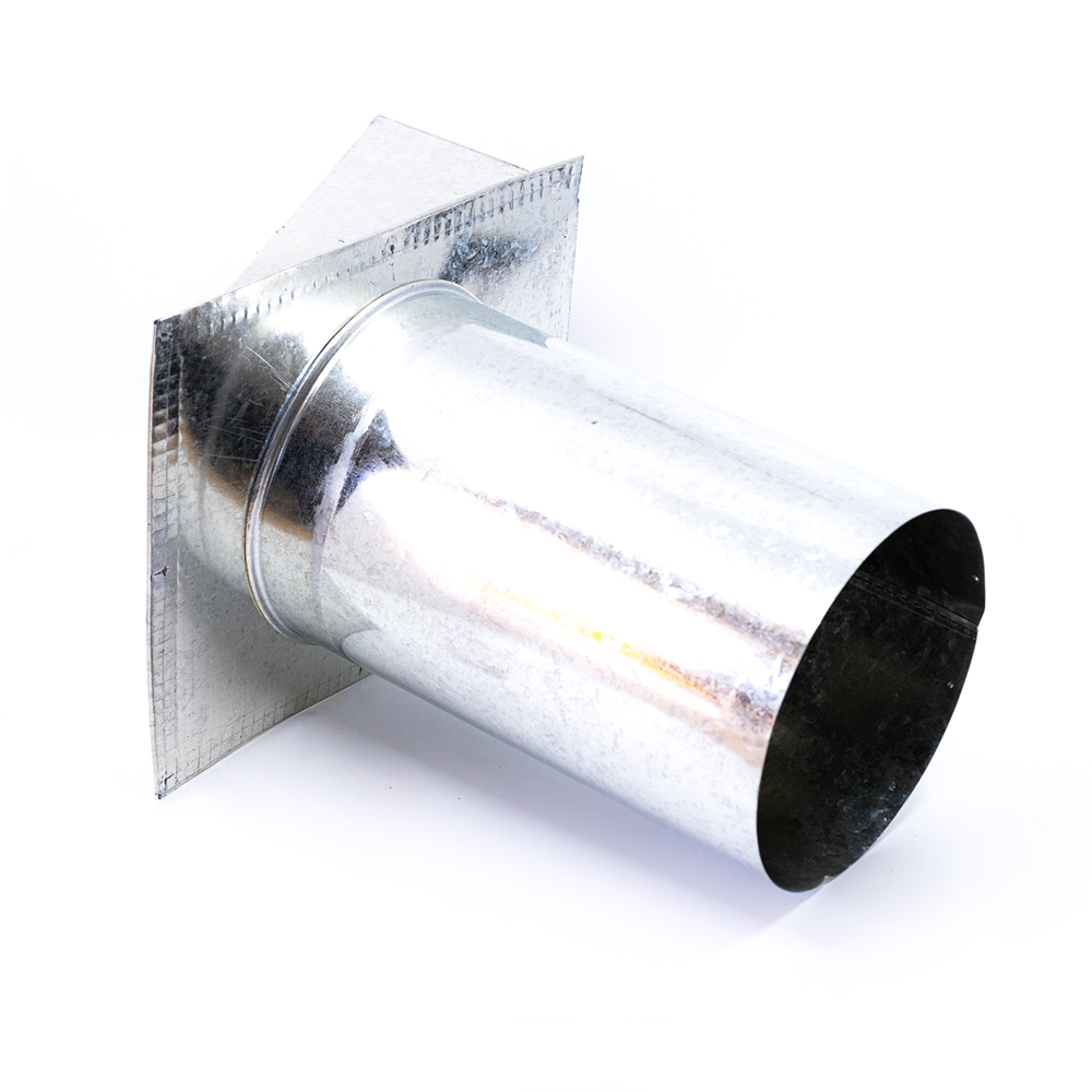 Acople pared exterior con tapa 150 mm