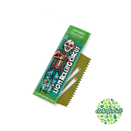 HEMP WRAP LION ROLLING CIRCUS NATURAL