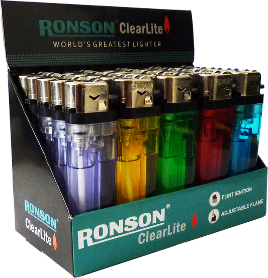 Encendedor Ronson Transparente
